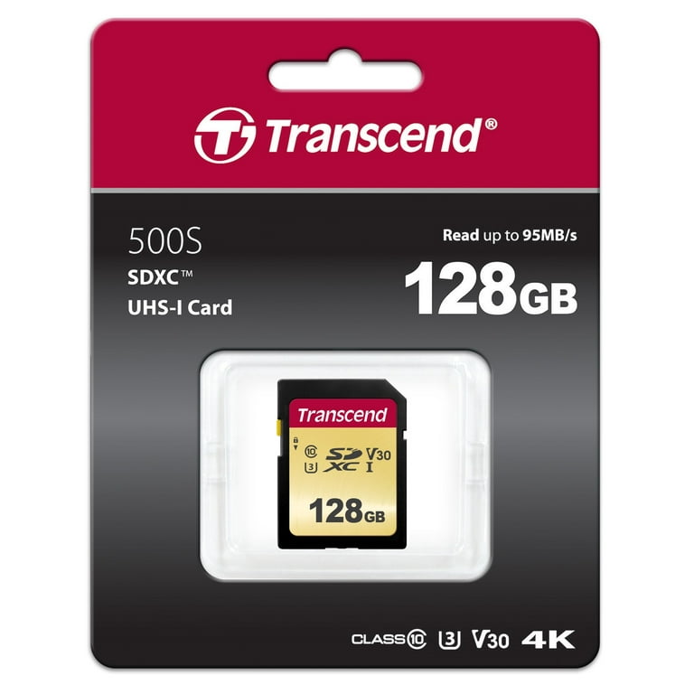 Transcend 500S Flash memory card 128 GB Video Class V30