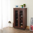 thumbnail image 6 of Furniture of America Alesia Wood Shoe Cabinet with Casters in Vintage Walnut, 6 of 8
