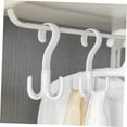 thumbnail image 3 of Soimiss 3Pcs 360 Degree Rotating Four Hooks Scarf Holder White Accessory Holder for Women, 3 of 8