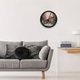 thumbnail image 6 of Flamingo 9.8 Inches Wall Clock - Silent Round Digital Clock, Battery Operated for Bedroom Kitchen Bathroom Living Room Decoration, 6 of 6