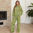 thumbnail image 4 of Xixirimido Otter Shamrock Rainbow Coin Print Women's Sweatsuits 2 Piece Outfit Fall Fashion Lounge Sets Long Sleeve Sweatshirt Wide Leg Sweatpants for St. Patrick’s Day Tracksuit, X-Large, 4 of 7