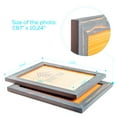thumbnail image 3 of Rustic Wooden Picture Frame 8x10 - Grey Set of 2-100% Natural Eco Solid Wood and High Definition Real Glass for Wall Mounting Photo Frames, 3 of 7