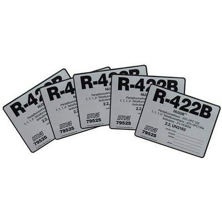 2pcs Pack, 22B / R-422B Cylinder HVAC/R Identification Labels (79525)