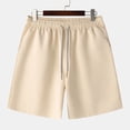 thumbnail image 1 of toraway Men Spring And Summer Pant Casual All Solid Color Painting Loose Plus Size Trouser Fashion Beach Pockets Short XXL, 1 of 3