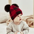 thumbnail image 6 of BULLPIANO Family Matching Christmas Hat Winter Knitted Beanie Cap For Adults & Baby Xmas Parent-Child Pom Santa Hats, 6 of 7