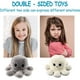 thumbnail image 4 of Pulpo de peluche reversible, peluche reversible con estado de ánimo, lindos juguetes de peluche de pulpo reversible, suave peluche de pulpo reversible (blanco y gris), 4 of 5