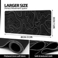 thumbnail image 4 of Mouse Pad Gaming Mousepad 31.5 x 11.8 x0.12in Large Mouse Pad for Keyboard and Mouse with Anti-Slip Rubber Base, Keyboard Pad XL Mouse Mat for Home and Office（Black), 4 of 6