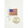 thumbnail image 6 of American Flag Brooches Lapel Pins USA National Flag Sparkling Crystal Rhinestone 4th of July Patriotic Jewelry, 6 of 9