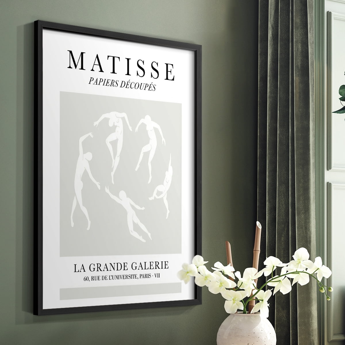 Matisse CLXXXIX Framed Print in Black Solid Wood 22 x 28 Framed Print