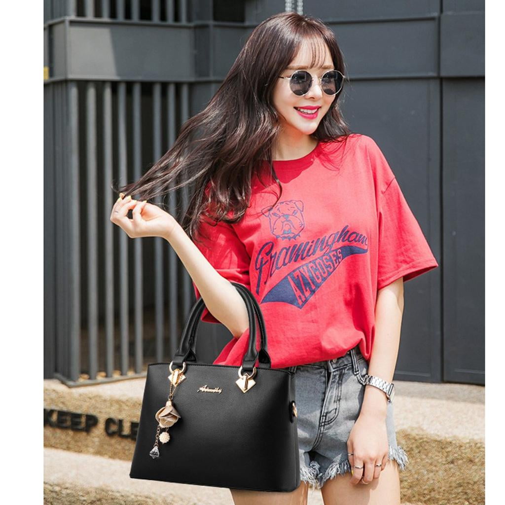 2018 New Women Handbag Shoulder PU Leather Bag Purse Bags Totes