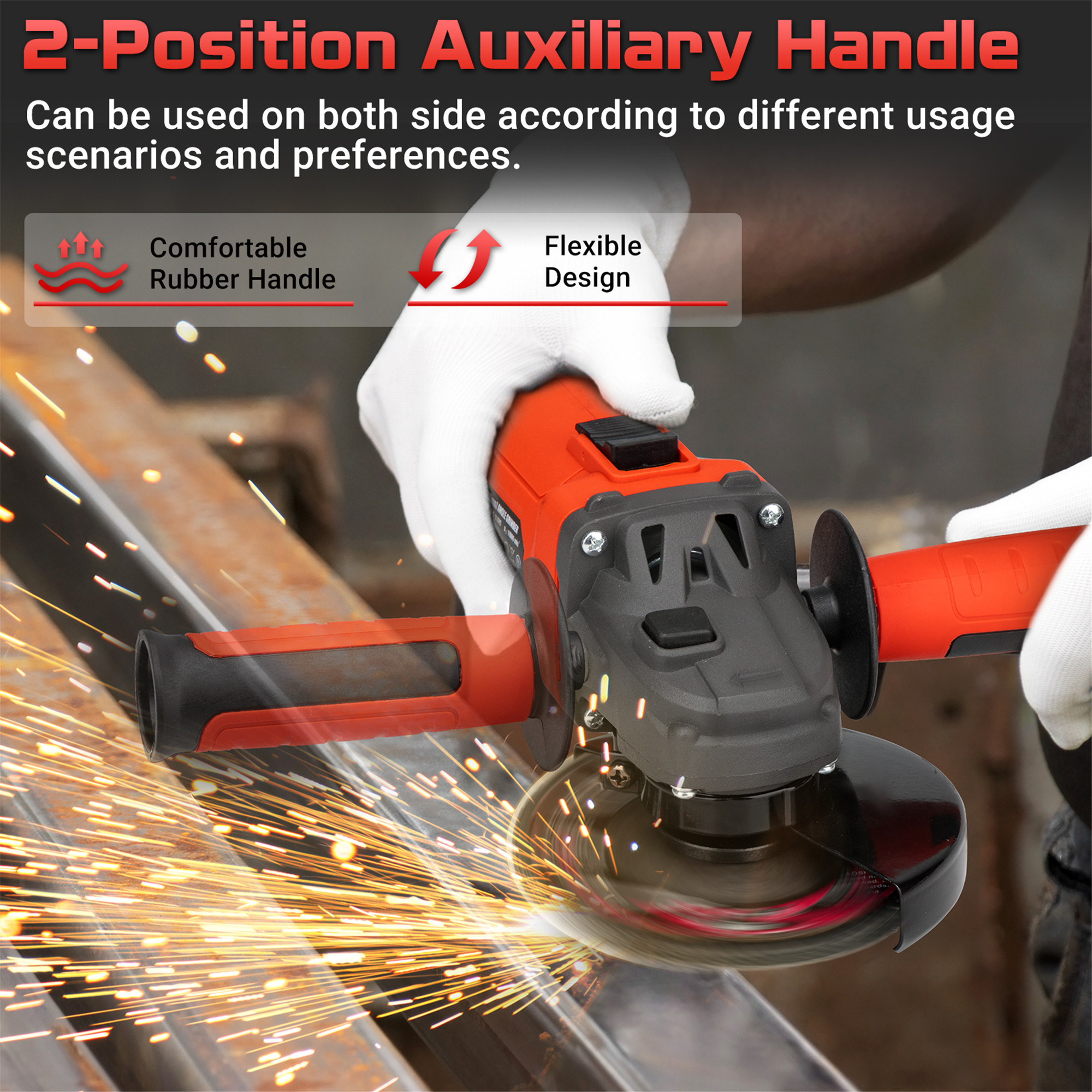 SHALL 4.5" Angle Grinder 11000 RPM with Accessories photo 4