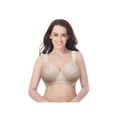 thumbnail image 7 of Curve Muse Plus Size Unline Minimizer Underwire Bra with Embroidery Lace - 3 Pack (GREY PINK BLACK), 7 of 7