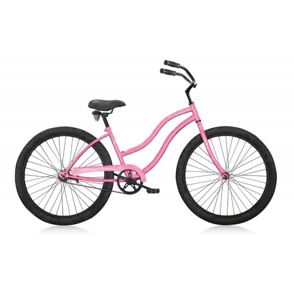 Micargi Touch 26" Women's Beach Cruiser Bike Pink