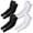 2 Black+2 White, variant on 4 Pairs Arm Sleeves to Cover Arms for Men & Women,UV Sun Protection,Cooling Sports Compression,Tattoo Cover Up Sleeve