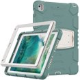 thumbnail image 5 of XYX Case for iPad 9.7 inch/iPad 6th/5th Gen/Air 2, Dual Layer Slim Heavy Shockproof Rugged Protective Cover Case with Kickstand (Emerald Green), 5 of 7