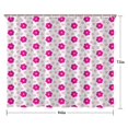 thumbnail image 5 of Pink Daisy Flower Polka Dots Pattern Shower Curtain 84"x72" ,Bathroom Decorative Shower Curtains Set with 12 Hooks,Modern Waterproof Washable Shower Curtain, 5 of 6