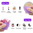thumbnail image 6 of Set of 6, Silicone Makeup Brush Cleaning Mat and Makeup Sponge, findTop 2 PCS Makeup Brush Cleaner Pad and 4 PCS Foundation Blending Sponge (Assorted Colors), 6 of 9