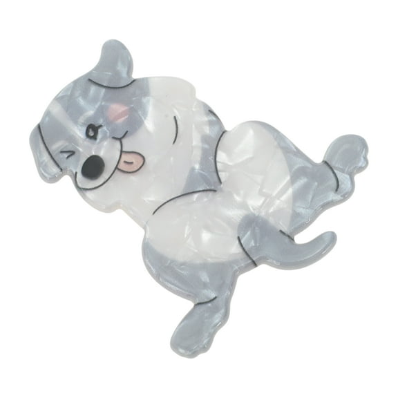 Unique Bargains 1 Pc Cartoon Funny Dog Hair Clips for Home Blue White