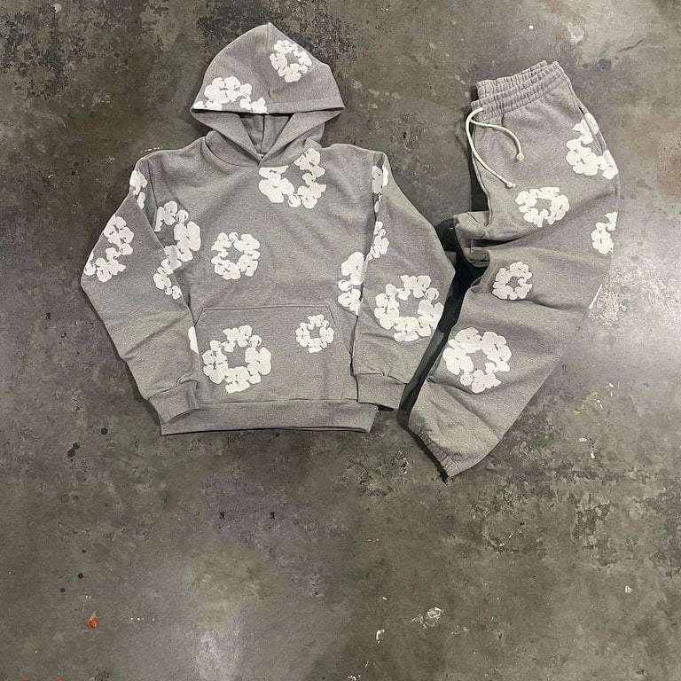 DENIM TEARS Tracksuit Hoodie SweatPants for Men and Women Unisex 