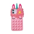 thumbnail image 1 of Funda de silicona con dibujo de unicornio rosa en 3D para iphone 14 13 mini X 8 7 6 plus 5S SE XS XR 11 12 Pro Max, funda de conejito de goma con bonito caballo Tan Jianjun unisex, 1 of 2