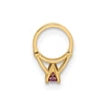 thumbnail image 2 of FB Jewels 14K Yellow Gold Ring with Light Purple CZ Cubic Zirconia Charm, 2 of 5