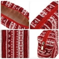 thumbnail image 3 of Unique Bargains 1 Pc Christmas Knitting Patterns Drawstring Makeup Bag for Vacation Red White Wool, 3 of 6