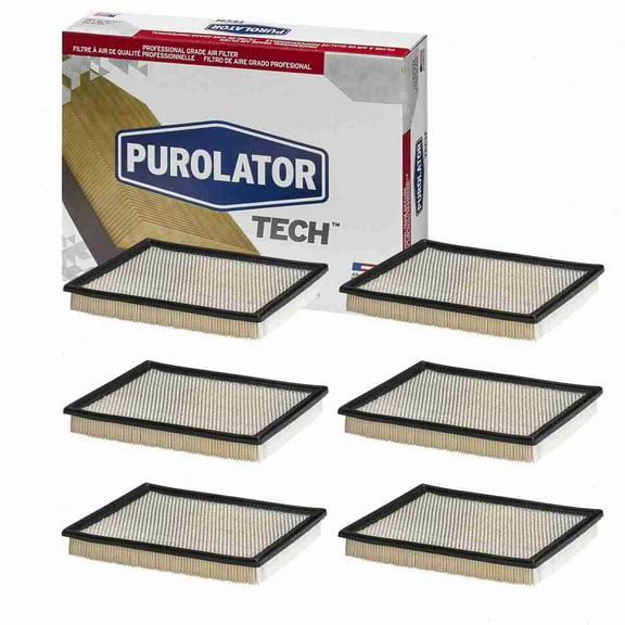6 pc Purolator TECH TA44727 Air Filters for 16546-7S000 26213 323 33-2048 33-2139 36213 4213 46213 53007386 53030688 61946213 6213 66123 66213 7440 88213 94213 A-74A40 A1267C A1280C A245 A44727 A4727