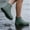 Green, variant on Unisex Silicone Rain Shoe Covers Thickened Waterproof Overshoes Non-Slip Reusable Shoe Protectors for Outdoor Walking Cycling Gardening | 1 Pair | Elastic Opening Foldable
