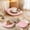 94#Pink, variant on Short Pile Striped Pet Mat 48cm All Seasons for Cats and Dogs, Soft Resilient Padding Non Slip Grip Base, Comfortable Cushion for Sofa Bed Floor Daily Rest Gift