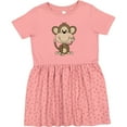 thumbnail image 3 of Inktastic Monkey Girls Toddler Dress, 3 of 5