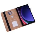 thumbnail image 3 of compatible Samsung Galaxy Tab S9/S9 Fe Embossed Striped Leather Case Blue (GET IT)_Gift Of G, 3 of 5