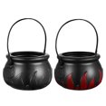 thumbnail image 5 of piezas de olla de bruja de Halloween, barril de llama, tarro de dulces portátil para niños, olla de dulces, 5 of 5