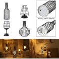 thumbnail image 3 of Lámpara de mesa decorativa, lámpara de mesa retro, estilo jaula, luz nocturna, retro, operada, lámpara de escritorio para dormitorio [clase energética A] [clase energética A] [en dontodent Kuyhfg Sin marca, 3 of 5