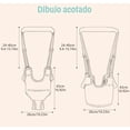 thumbnail image 4 of Arnés De Seguridad Para Caminar Respirable Bebes 8-24 Meses Modelo Verde, 4 of 4