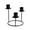 Black, variant on Wedding Centerpieces for Tables,Modern Home Decor Candle Stand Modern Structure with Sturdy Base Ideal for Home Decor Dining Table Centerpieces Weddings Events and Gift Giving