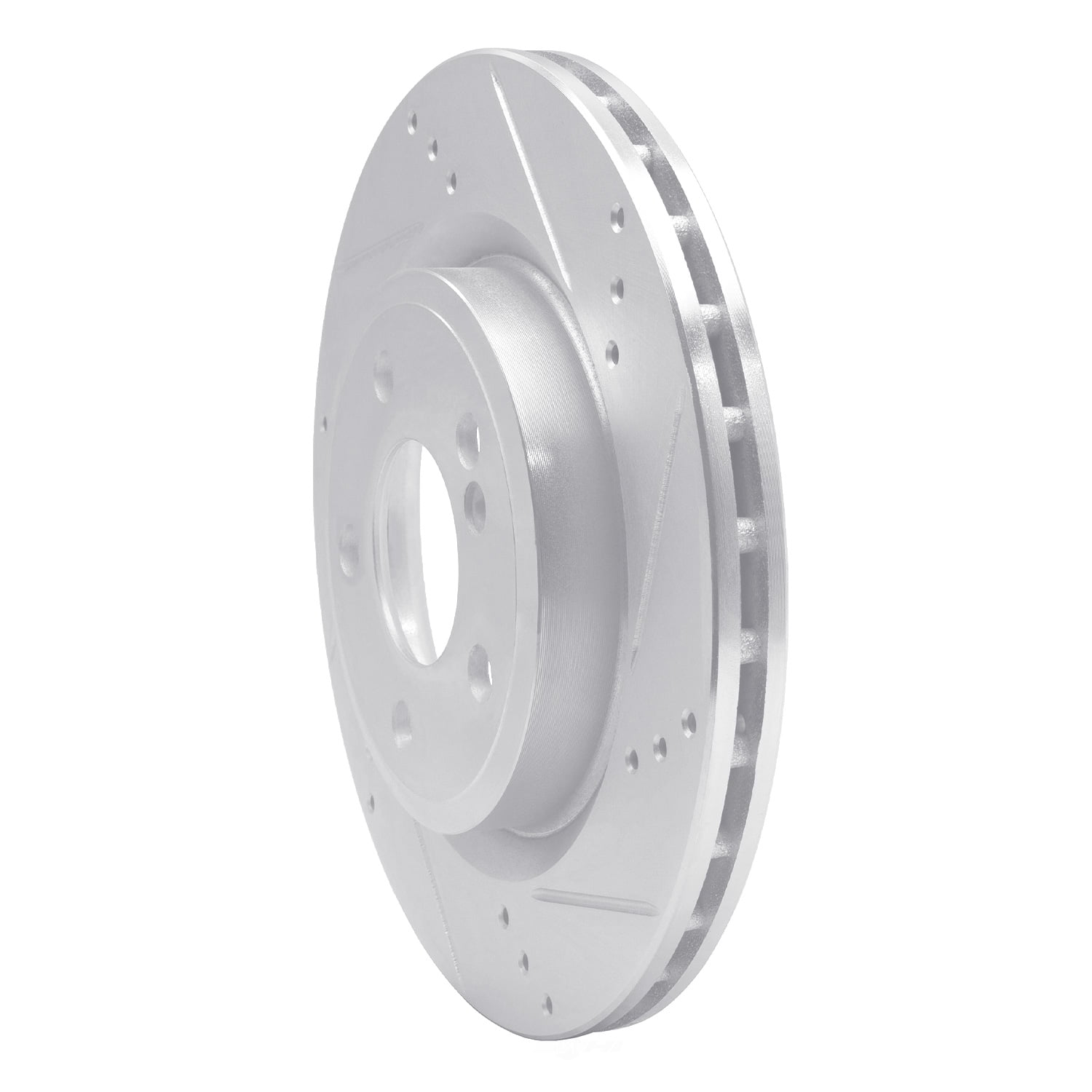 Dynamic Friction Company 631-63163R DFC Brake Rotor - Drilled And Slotted - Silver