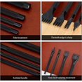 thumbnail image 3 of 4mm DIY Sewing Tools Hole Punch Steel Leather Craft Lacing Sew Chisel Set 1/2/4/6 Teeth 4 Pieces, 3 of 5