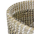 thumbnail image 4 of Northlight 12" Beige Seagrass Woven Basket with Black and White Accents, 4 of 4