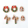thumbnail image 4 of EHJRE 10 Pieces Mixed Alloy Crystal Enamel Christmas XMAS Charms Pendant Jewelry, 4 of 9