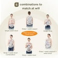 thumbnail image 6 of Lvelia Baby Carrier,6-in-1 Baby Carrier Newborn to Toddler, Adjustable Detachable Infant Baby Hip Seat Carrier for 7-44lbs, All Seasons, Perfect for Shopping Travelling, 6 of 12