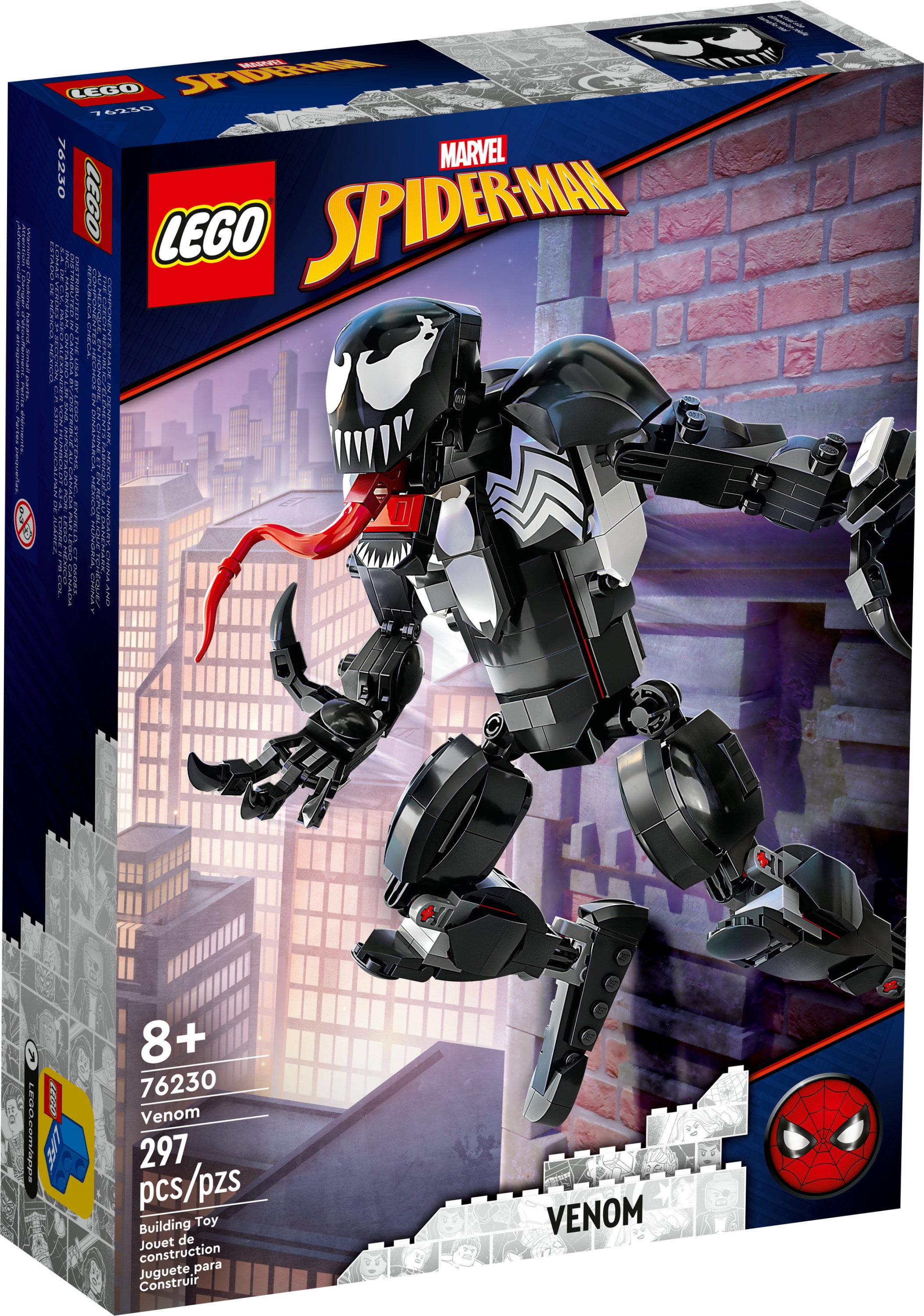 LEGO Marvel Venom Figure, 76230 Fully Articulated Super Villain Action Toy, Universe Collectible Set, Alien Toys for Boys and Girls