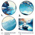 thumbnail image 3 of Designart Canoe On Lake In Winter Canvas Wall Art, 3 of 5
