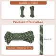 thumbnail image 2 of Uxcell Paracord Parachutes Cord Spool Survival Strong Rope Strings for Outdoor Use Army Green Camouflage 49 Feet, 2 of 6