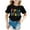 Black, variant on Back To School Shirt Kids Relaxed Fit Funny Prints First Day Of School Shirt Kids Girl Cotton Blend School Short Sleeve Top