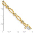 thumbnail image 6 of Auriga Fine Jewelry 14K Yellow Gold A Diamond Fancy Bracelet 7inch for Women, 6 of 6