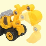 2PCS Assemble Engineering Truck Toy Simulated Dismounting Engineering ...