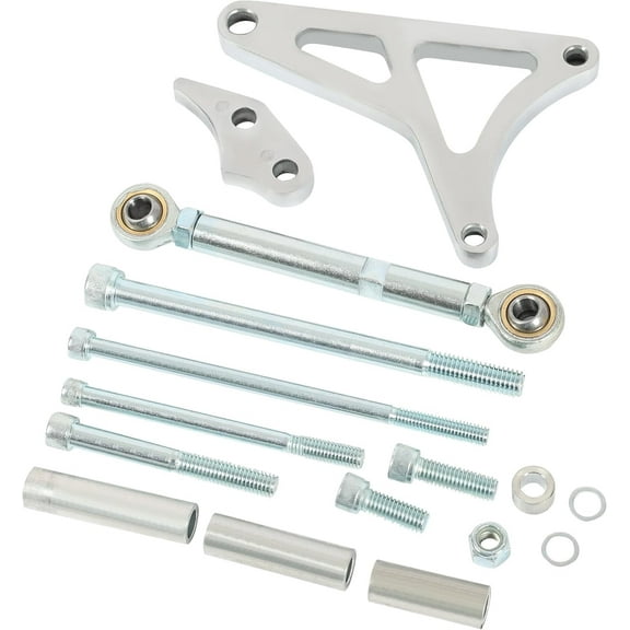 Kojem Alternator Bracket & Tension Rod Kit for 1968-1993 Ford 289 302 5.0L V8 Aluminum Generator Mounting Brackets Silvery
