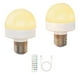 thumbnail image 1 of Bombillas recargables con control remoto - Bombilla E26 a pilas para apliques de pared y lámparas colgantes sin cableado, 1 of 5