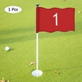 thumbnail image 4 of Uxcell Bandera de Golf con Tubo Insertado [1 pieza] - Bandera de Objetivo de Golf de Nylon para Putting Green con el Número 1 - [Rojo], 4 of 7