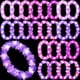 thumbnail image 1 of Lámpara LED Sherr con 24 luces LED y flores moradas, 100 cm, 1 of 8